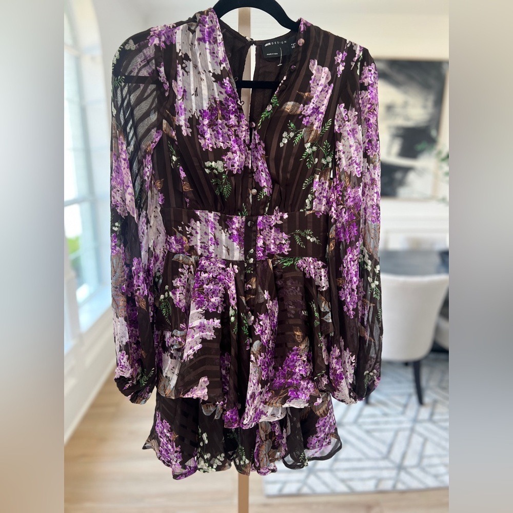 ASOS DESIGN button front mini dress